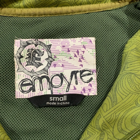 Empyre Snow Jacket Hoodie zi pup fleece liner green size small - Picture 3 of 9